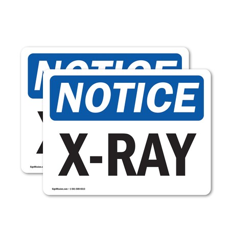Signmission Radiation & Laser Sign, 12 in H x 18 in W, Vinyl Decal, Rectangle OS-2PACK-NS-D-1218-L-19084
